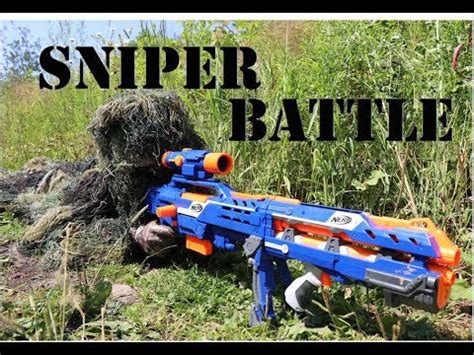 Nerf War: Sniper Battle - YouTube