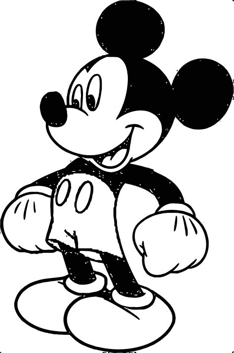 Mickey Mouse Cartoon Coloring Page Wecoloringpage 072 | Wecoloringpage.com