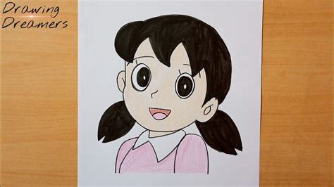 How to Draw Shizuka from Doraemon step by step easy || Color Drawing in 2022 | Colorful drawings ...