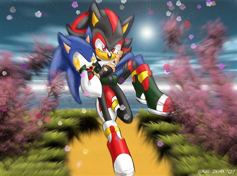 Shadow carries Sonic - Sonadow Photo (37455055) - Fanpop