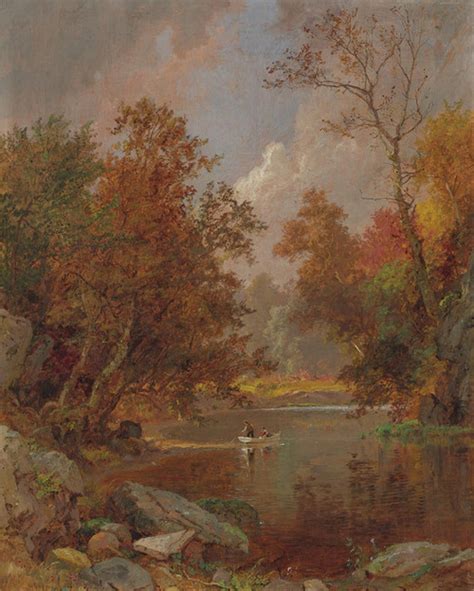 Art Prints of Autumn on the River by Jasper Francis Cropsey