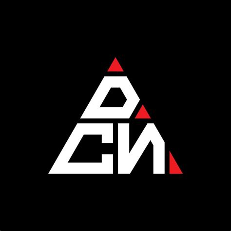 DCN triangle letter logo design with triangle shape. DCN triangle logo ...