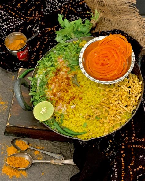 Indori Breakfast | Poha Jalebi - Ribbons to Pastas