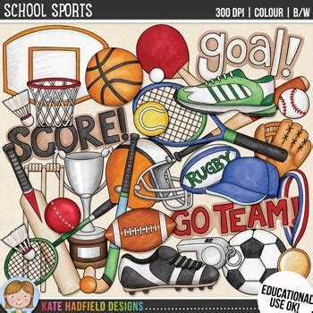 Sport Clip Art: School Sports and Physical Education clipart | Sports ...