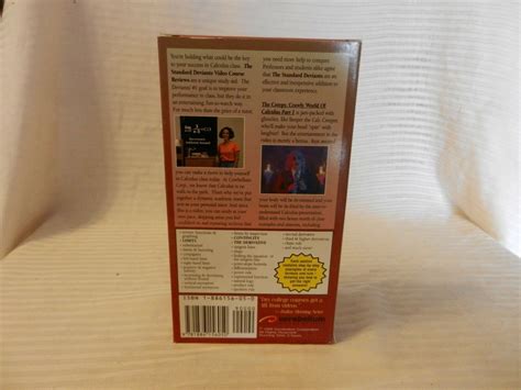 The Creepy, Crawly World of Calculus Part 1 VHS Tape 1995 - VHS Tapes