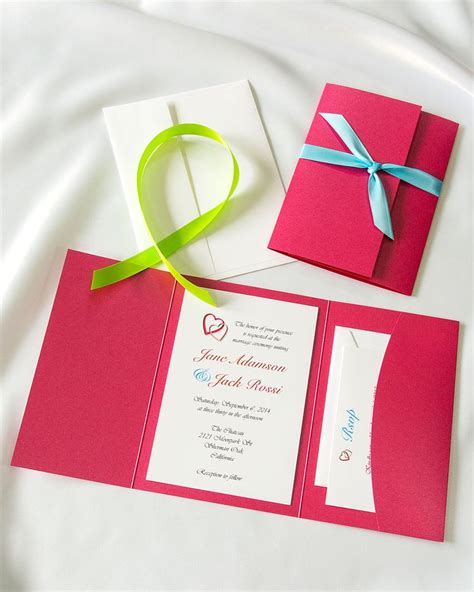 Stunning Fuchsia DIY wedding invitations when you want bold and beautiful! ht… | Wedding ...