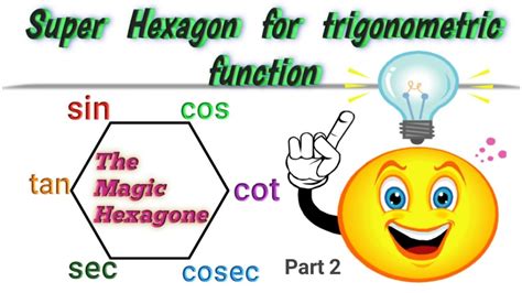 Magic Hexagon|Trigonometry formula|Part2|Tricks|Class9/10/11/12|Diploma Engg|Hexagon for Trigono ...