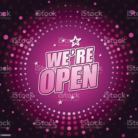 Were Open Banner Stock Illustration - Download Image Now - Abstract ...