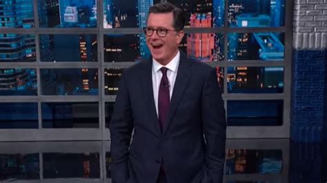 Watch Stephen Colbert's audience go wild at the news of Trump ...