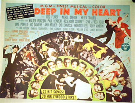 "DEEP IN MY HEART" MOVIE POSTER - "DEEP IN MY HEART" MOVIE POSTER