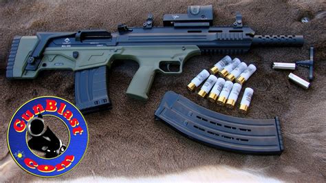 NEW American Tactical Bulldog SGA 12-Gauge Bullpup Semi-Auto Shotgun - Gunblast.com - YouTube