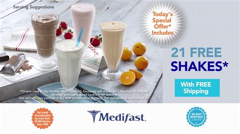 Medifast 21 Free Shakes TV Spot - YouTube