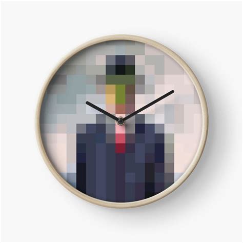 a clock with an image of a man's face on it