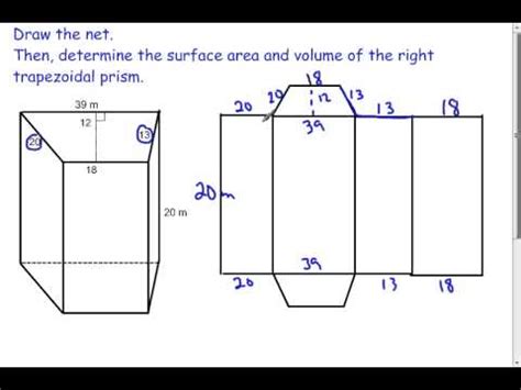 Trapezoidal Prisms - Volume and Surface Area (7.2) - YouTube