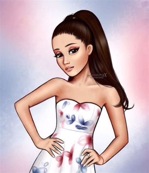 Ariana Grande drawing // this is adorable Ariana Grande Anime, Ariana ...