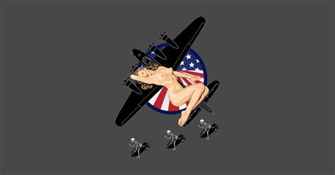 WWII Nose Art Bomber Pinup Sexy USA B-17 Retro Rockabilly - Art - Posters and Art Prints | TeePublic