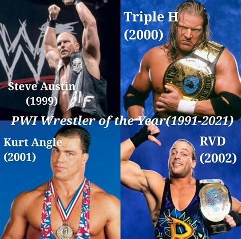 PWI Wrestler of the Year(1991-2021) : r/Wrasslin