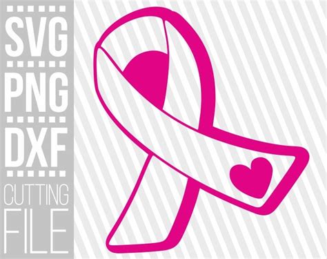 Cancer Ribbon Svg Breast Cancer Pink Ribbon Svg Awareness - Etsy