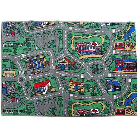 Children's Rug City Roads play mat 100cm x 150cm