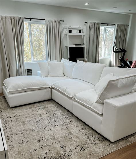 Cali Pearl Modular Sectional Review | Plus 7 Cloud Couch Dupe - The Luxe Minimalist