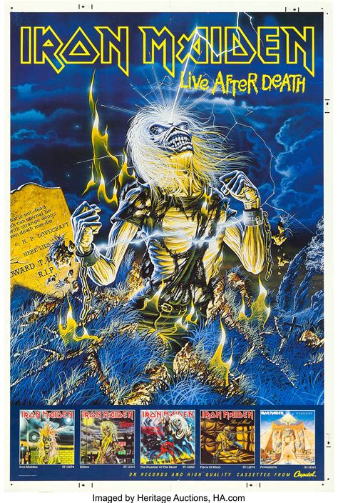 Iron Maiden Live After Death Promotional Poster (Capitol, 1985). | Lot #89367 | Heritage Auctions