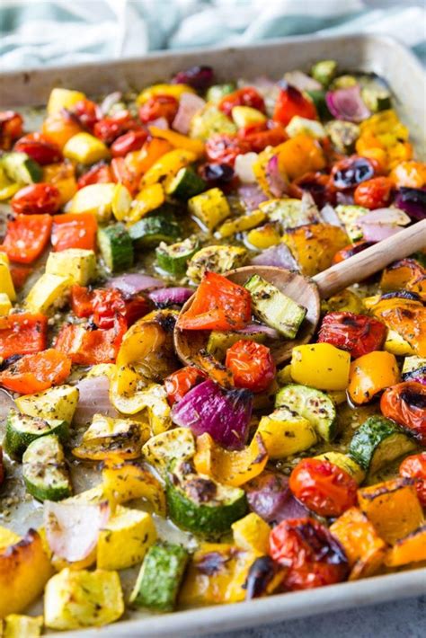 Roasted Greek Vegetables | Recipe | Greek vegetables, Roasted vegetable recipes, Vegetable side ...