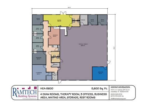 Physical Therapy Clinic - 5,600SF - Ramtech Building Systems