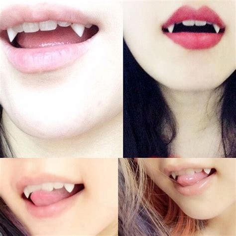 Fashion Bloodcurdling Vampire Werewolves Fangs Fake Dentures Teeth Costume Halloween New-style ...