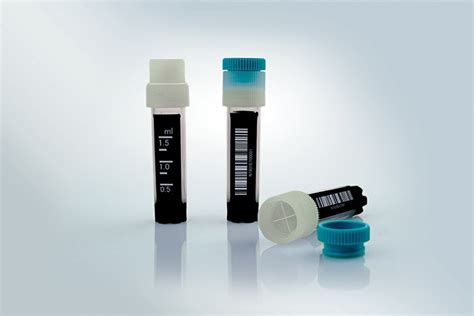 2D Barcode Cryogenic Vial, Self-Standing, Sterile – AssayCell Technologies