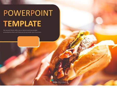 Free Powerpoint Templates Fast Food - PRINTABLE TEMPLATES