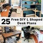 25 Free DIY L Shaped Desk Plans (How to Build)
