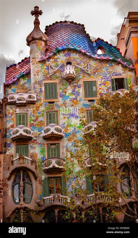 Casa Batllo Antoni Gaudi House Museum Barcelona Catalonia Spain. Built ...