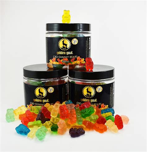 CBD Gummy Bears, 1000MG – 16oz. Jar – Golden Goat