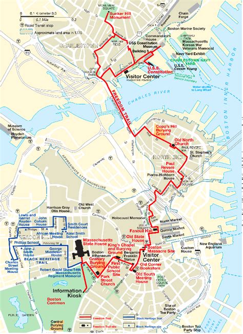 Boston Freedom Trail Map Pdf - Cape May County Map