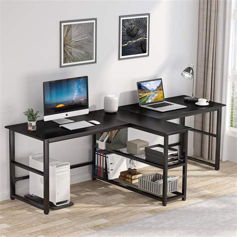 Two Person Office Desk With Matching Cabinets 3d Model Obj | Images and ...