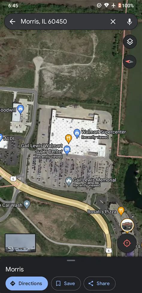 Google Maps users try to rename the Morris, IL Walmart as the Gail Lewis Walmart Super Center