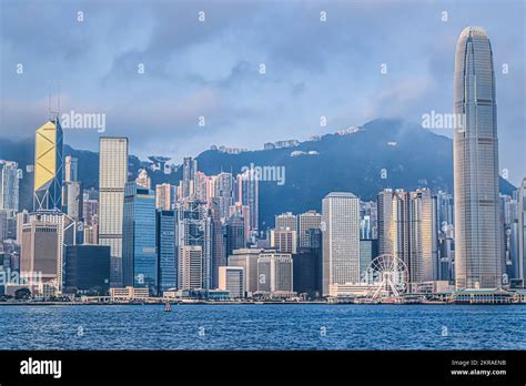 Hong Kong harbour view Stock Photo - Alamy