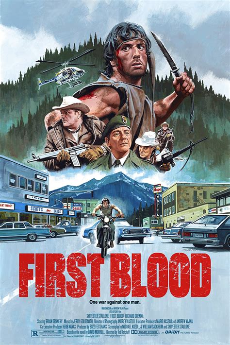 RAMBO FIRST BLOOD NEW ART 82 OFFICIAL ORIGINAL CINEMA MOVIE PRINT ...