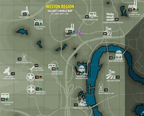 Weston Region Map Fallout 4 | game-maps.com