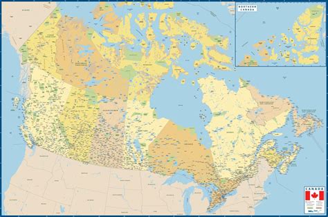 Canada Map| Digital Vector |Creative Force