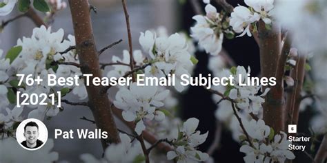 76+ Best Teaser Email Subject Lines [2024] - Starter Story