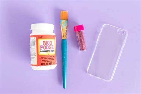 Make a glitter DIY phone case - Mod Podge Rocks