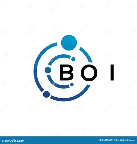 BOI Letter Logo Design on White Background. BOI Creative Initials ...