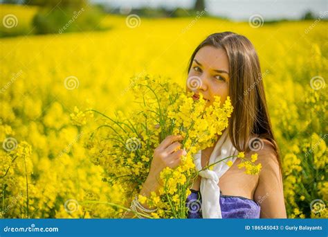 Girl in a Summer Scarf on Her Shoulders Barefoot on Grass Stock Image - Image of baby, barefoot ...