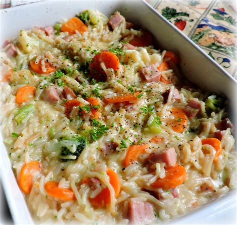 The English Kitchen: Cheesy Ham and Vegetable Rice