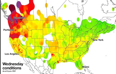 Oregon air quality, mapped: Wednesday vs. Thursday - oregonlive.com