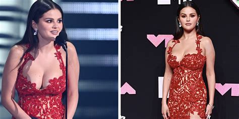 Selena Gomez Goes Romantic at MTV VMAs 2023 in Red Oscar De la Renta