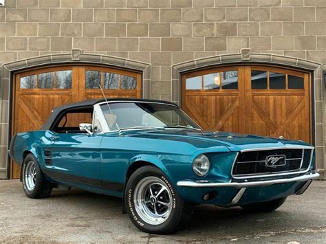 NO RESERVE 1967 FORD MUSTANG CONVERTIBLE TAHOE TURQUOISE RESTORED PONY ...