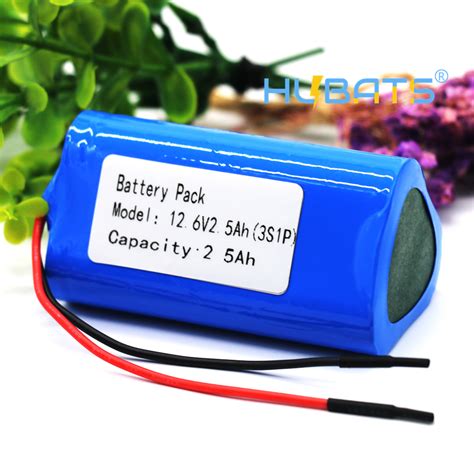 12V Battery 3S1P 12.6V 11.1V 2500mAh 18650 Lithium-ion Triangle shape Battery Pack with BMS ...