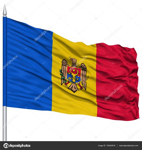 Moldova Flag on Flagpole — Stock Photo © fckncg #152042916